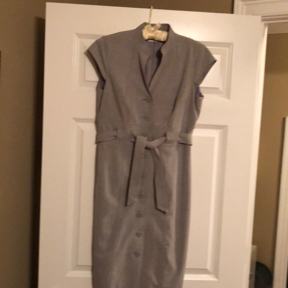 Gray business dress